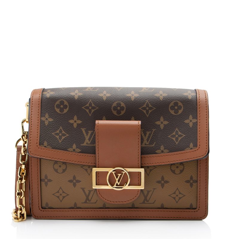 Louis Vuitton Reverse Monogram Dauphine MM Shoulder Bag (qc8Mo6)