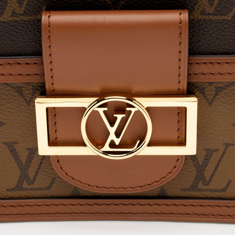 Louis Vuitton Reverse Monogram Mini Dauphine Shoulder Bag (5h8t07) - Image 9
