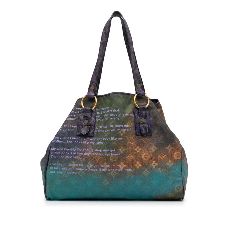 Louis Vuitton Richard Prince Monogram Heartbreak Jokes Tote (awmcjt)