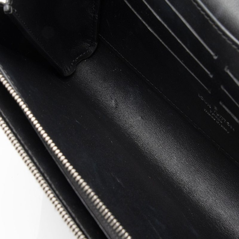 Louis Vuitton Suede Calfskin Wild Leopard Print Twist Chain Wallet (640zA2) - Image 10