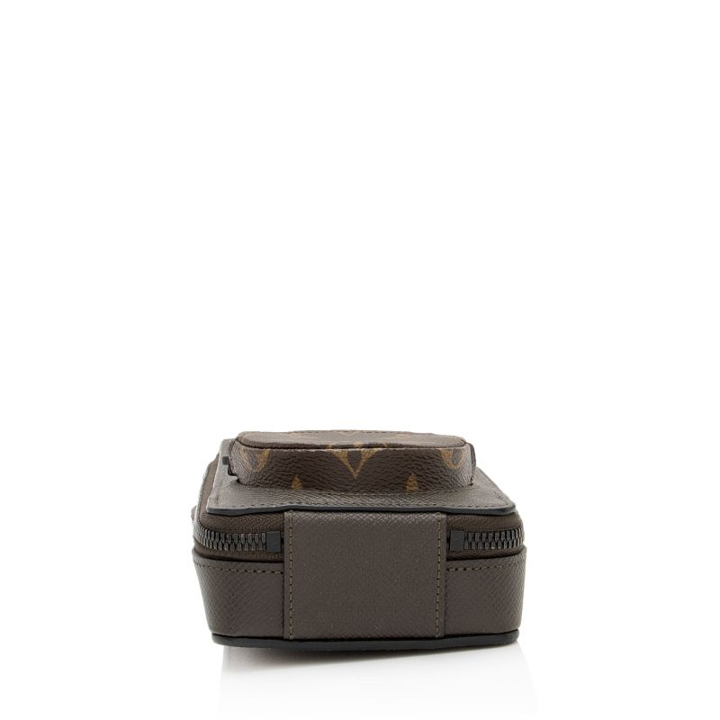 Louis Vuitton Taiga Leather Monogram Canvas Phone Box Crossbody Bag (tzlpri) - Image 4