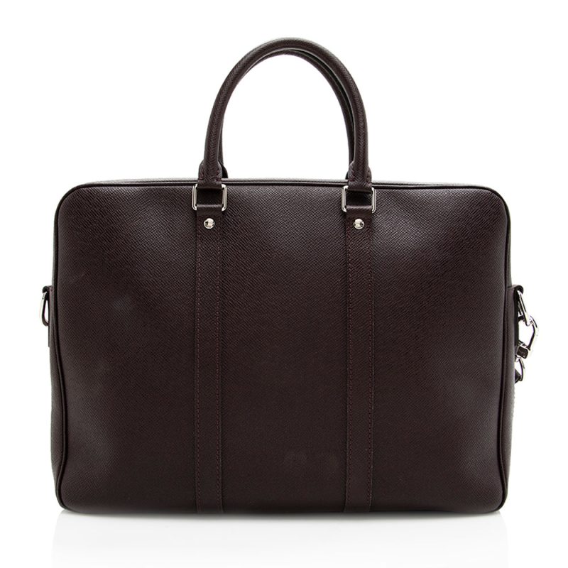 Louis Vuitton Taiga Leather Porte Documents Voyage Briefcase (18195) - Image 3