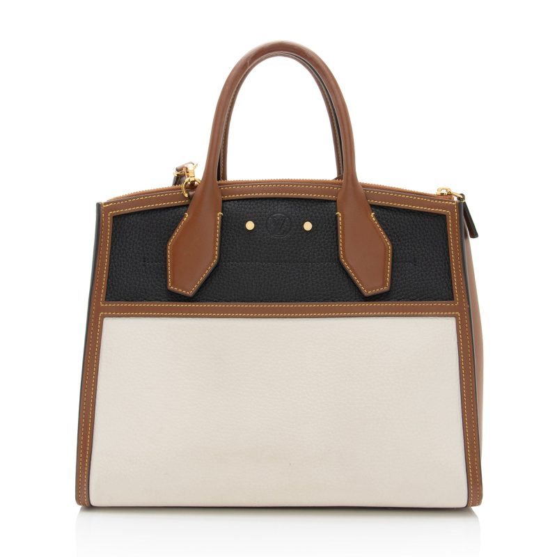 Louis Vuitton Taurillon CIty Steamer MM Tote (PHS49y) - Image 3