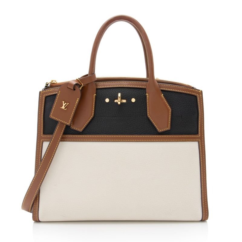 Louis Vuitton Taurillon CIty Steamer MM Tote (PHS49y)