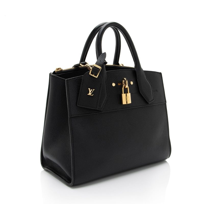 Louis Vuitton Taurillon CIty Steamer PM Tote (DkJJ7O) - Image 2