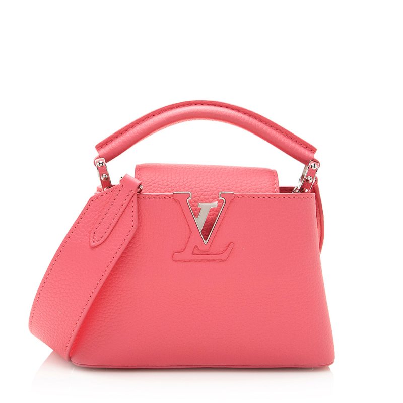 Louis Vuitton Taurillon Capunies Mini Satchel (21538)