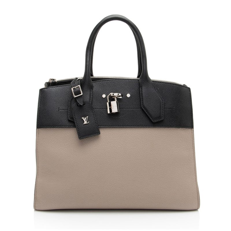 Louis Vuitton Taurillon City Steamer MM Tote (mLBfUs)