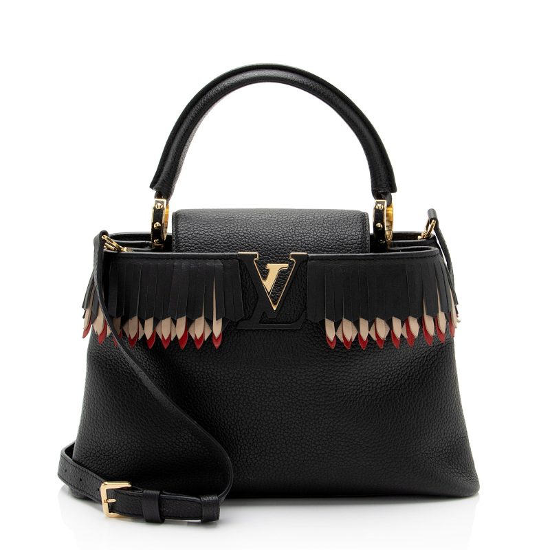 Louis Vuitton Taurillon Fringe Capucines BB Bag (hlIFH5)