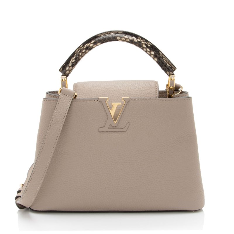 Louis Vuitton Taurillon Leather Python Capucines BB Bag (Pr9bYe)