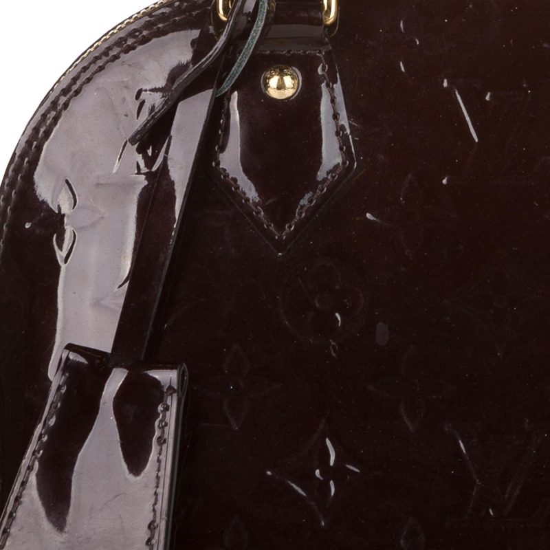 Louis Vuitton Vernis Alma BB 35350) - Image 8