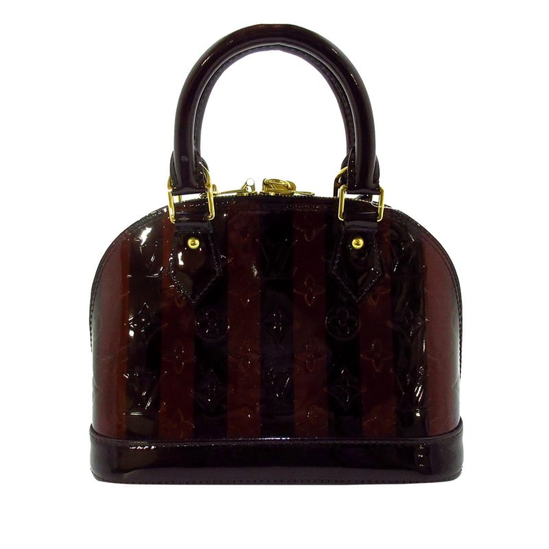 Louis Vuitton Vernis Alma Rayures BB 35766) - Image 3