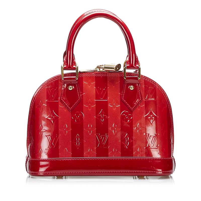 Louis Vuitton Vernis Rayures Alma BB (0Gjotx) - Image 3
