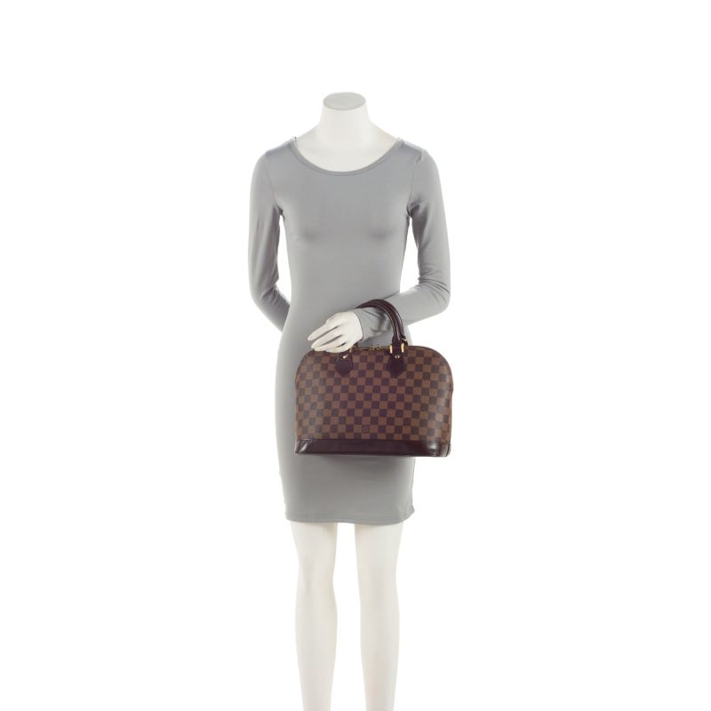 Louis Vuitton Vintage Damier Ebene Alma PM Satchel (iV4kN8) - Image 5