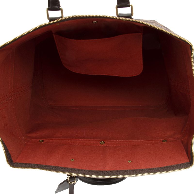 Louis Vuitton Vintage Damier Ebene Centenaire Cruiser 45 Travel Bag (V4EeZ3) - Image 7