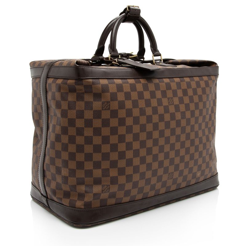 Louis Vuitton Vintage Damier Ebene Centenaire Cruiser 45 Travel Bag (V4EeZ3) - Image 2