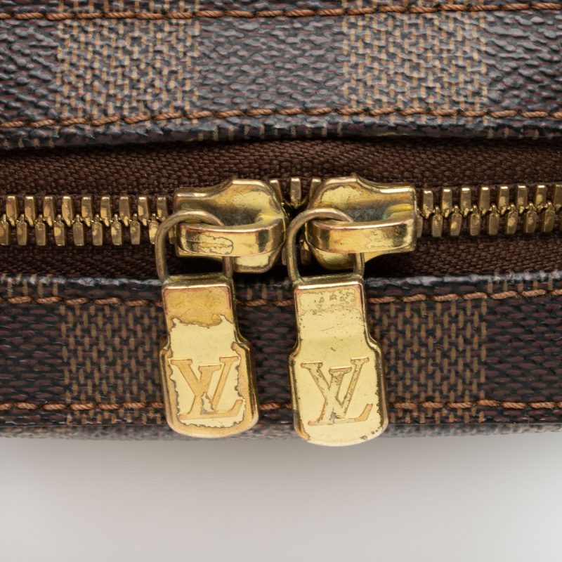 Louis Vuitton Vintage Damier Ebene Geronimos Sling Bag (7VGaUE) - Image 9