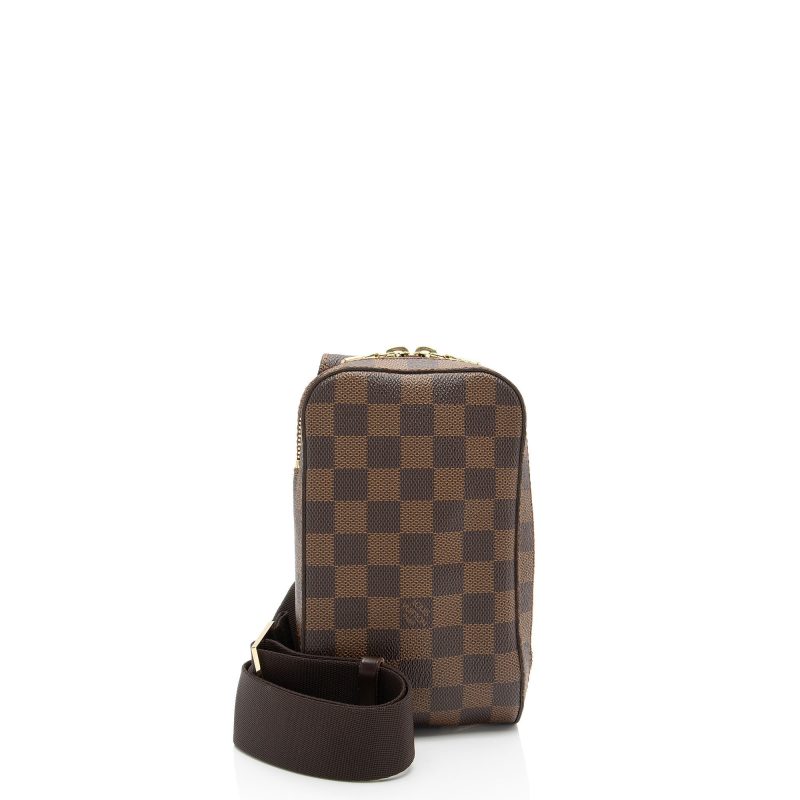 Louis Vuitton Vintage Damier Ebene Geronimos Sling Bag (Jk548C)