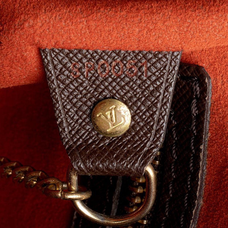 Louis Vuitton Vintage Damier Ebene Marais Bucket Tote (16670) - Image 6