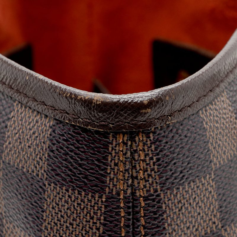 Louis Vuitton Vintage Damier Ebene Marais Bucket Tote (16670) - Image 10