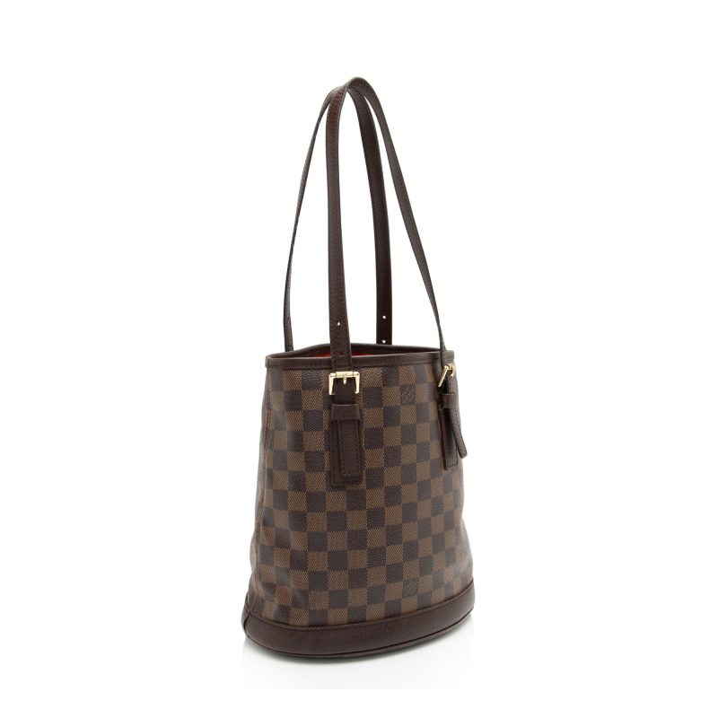 Louis Vuitton Vintage Damier Ebene Marais Bucket Tote (RnHIWY) - Image 2