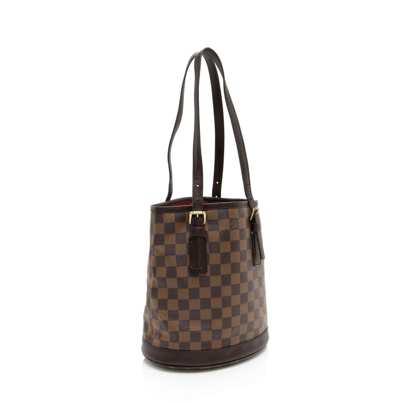 Louis Vuitton Vintage Damier Ebene Marais Bucket Tote (PAfpQ5) - Image 2