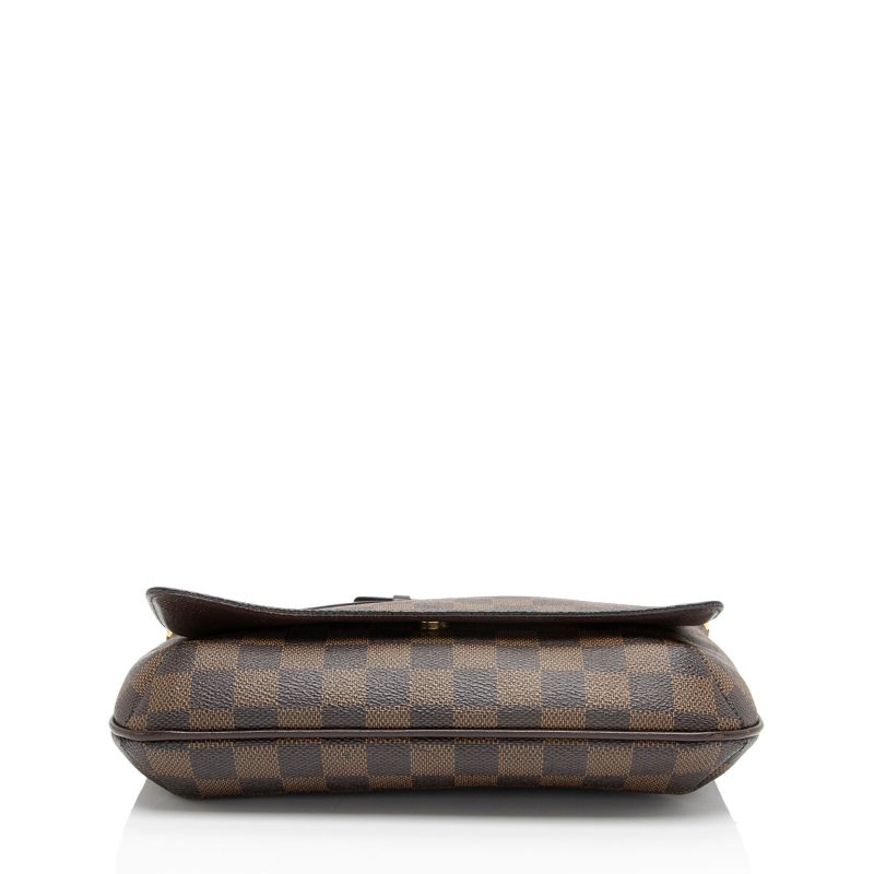 Louis Vuitton Vintage Damier Ebene Musette Tango Shoulder Bag (FZaXbp) - Image 4