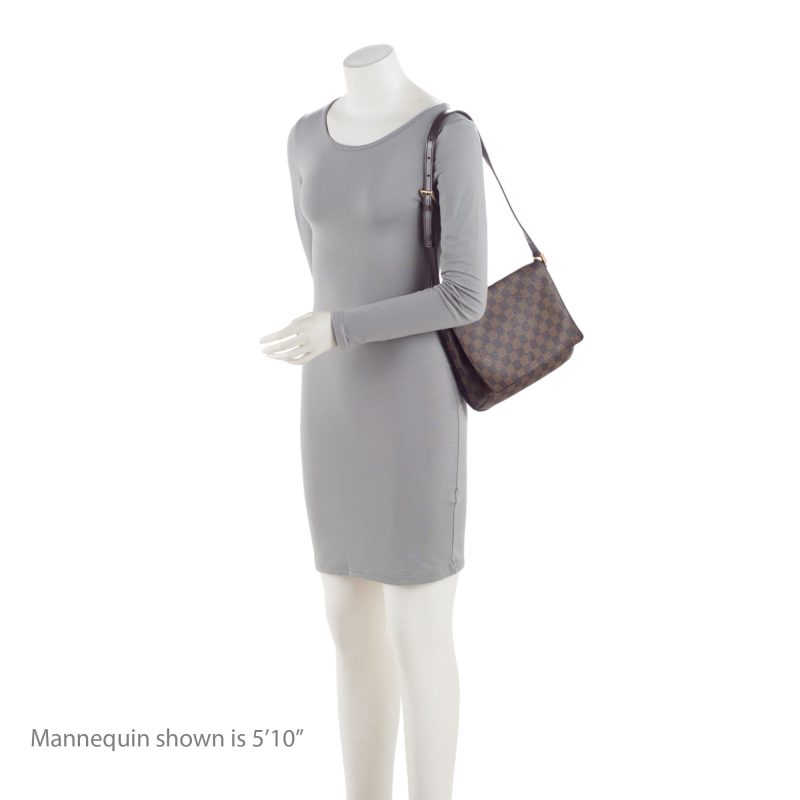 Louis Vuitton Vintage Damier Ebene Musette Tango Shoulder Bag (FZaXbp) - Image 5