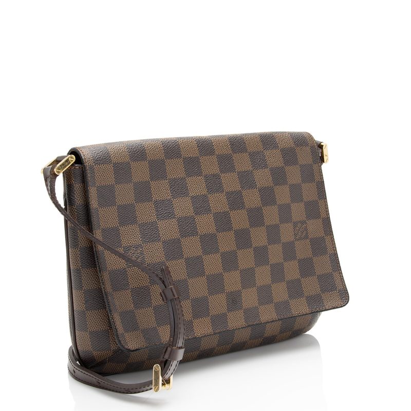 Louis Vuitton Vintage Damier Ebene Musette Tango Shoulder Bag (FZaXbp) - Image 2