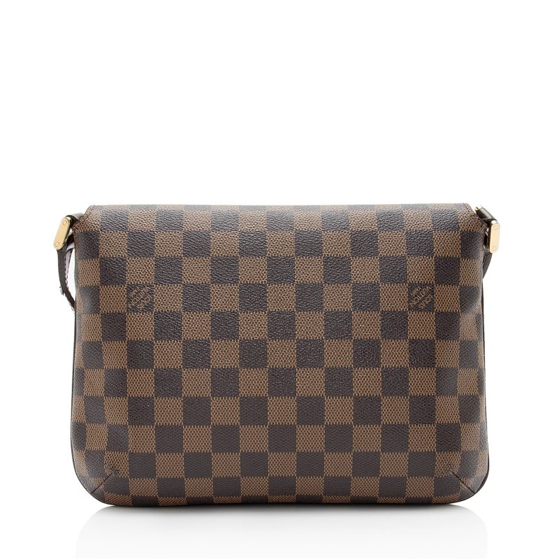 Louis Vuitton Vintage Damier Ebene Musette Tango Shoulder Bag (aHz0eB) - Image 3