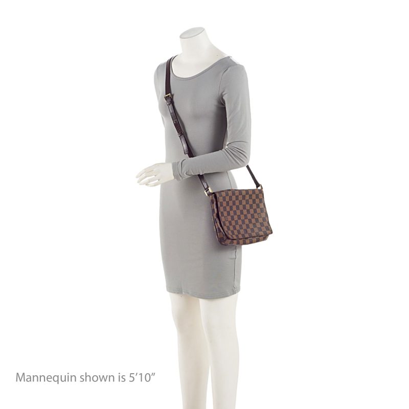 Louis Vuitton Vintage Damier Ebene Musette Tango Shoulder Bag (aHz0eB) - Image 5