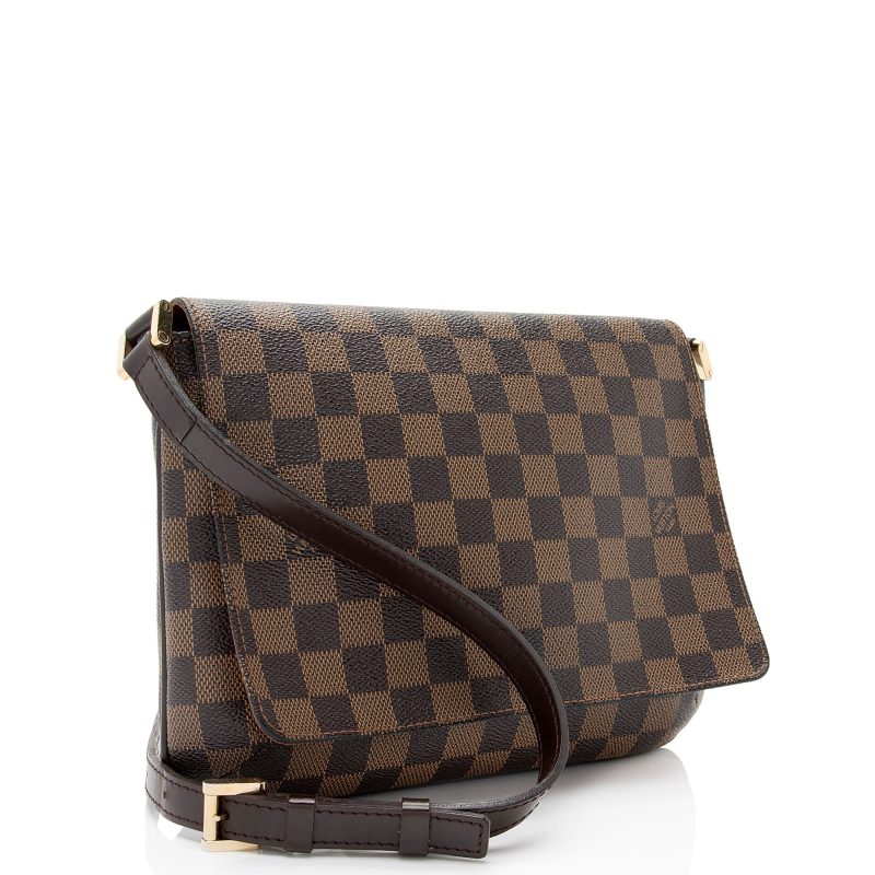Louis Vuitton Vintage Damier Ebene Musette Tango Shoulder Bag (aHz0eB) - Image 2