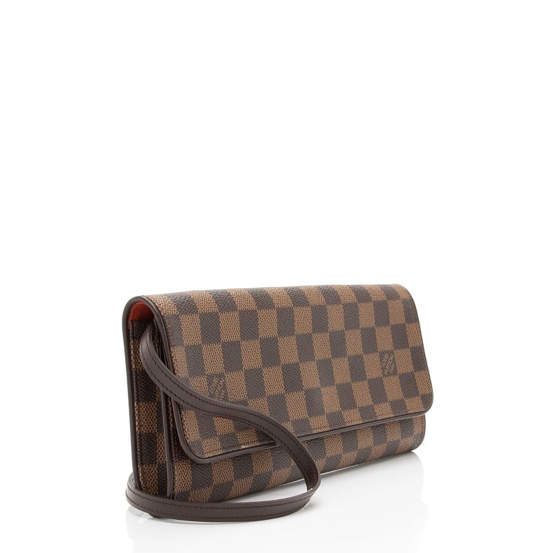 Louis Vuitton Vintage Damier Ebene Pochette Twin GM Shoulder Bag (fxJodd) - Image 2