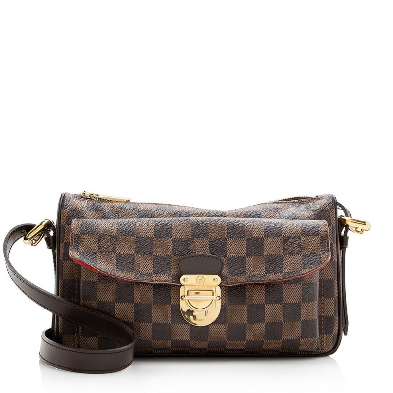 Louis Vuitton Vintage Damier Ebene Ravello GM Shoulder Bag (21610)