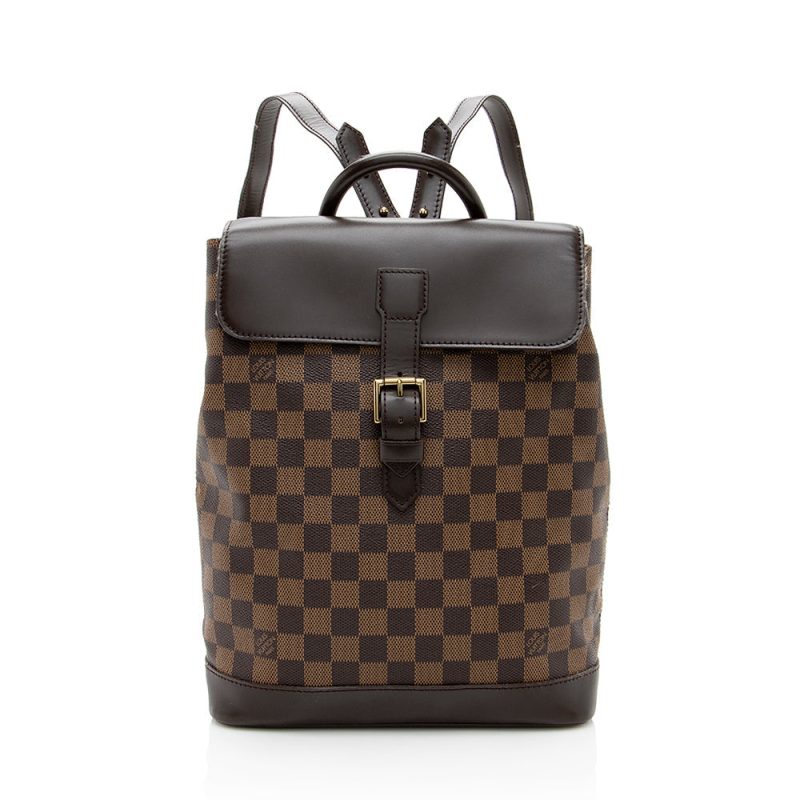 Louis Vuitton Vintage Damier Ebene Soho Backpack (18379)