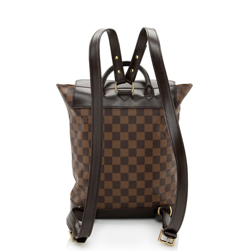 Louis Vuitton Vintage Damier Ebene Soho Backpack (21029) - Image 3