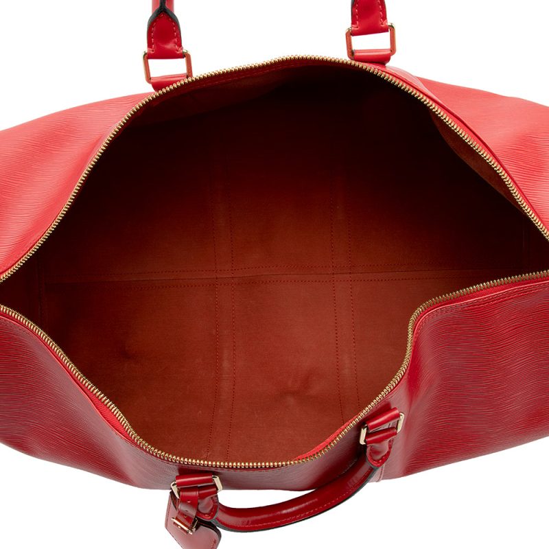 Louis Vuitton Vintage Epi Leather Keepall 55 Duffel Bag (21452) - Image 6