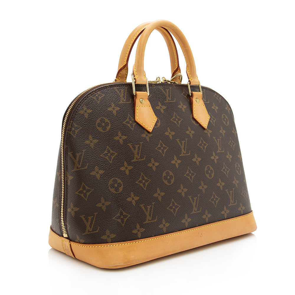 Louis Vuitton Vintage Monogram Canvas Alma PM Satchel (17770) - Image 2