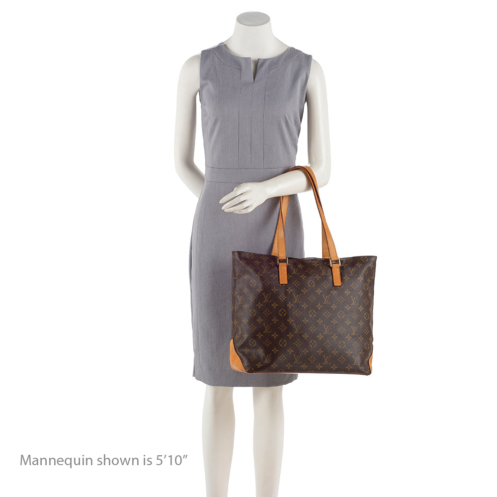 Louis Vuitton Vintage Monogram Canvas Cabas Mezzo Tote (15326) - Image 5