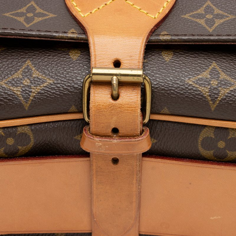 Louis Vuitton Vintage Monogram Canvas Cartouchiere GM Shoulder Bag (14736) - Image 9