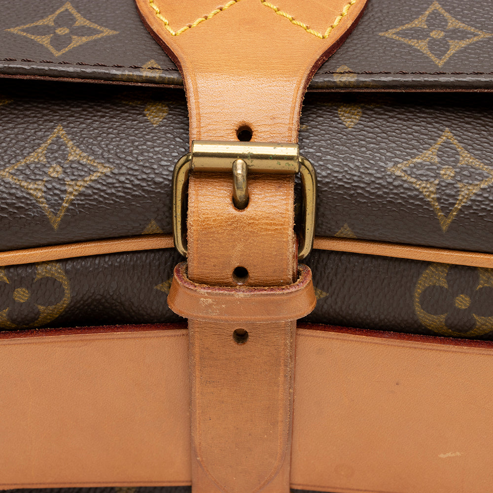 Louis Vuitton Vintage Monogram Canvas Cartouchiere GM Shoulder Bag (14736) - Image 9