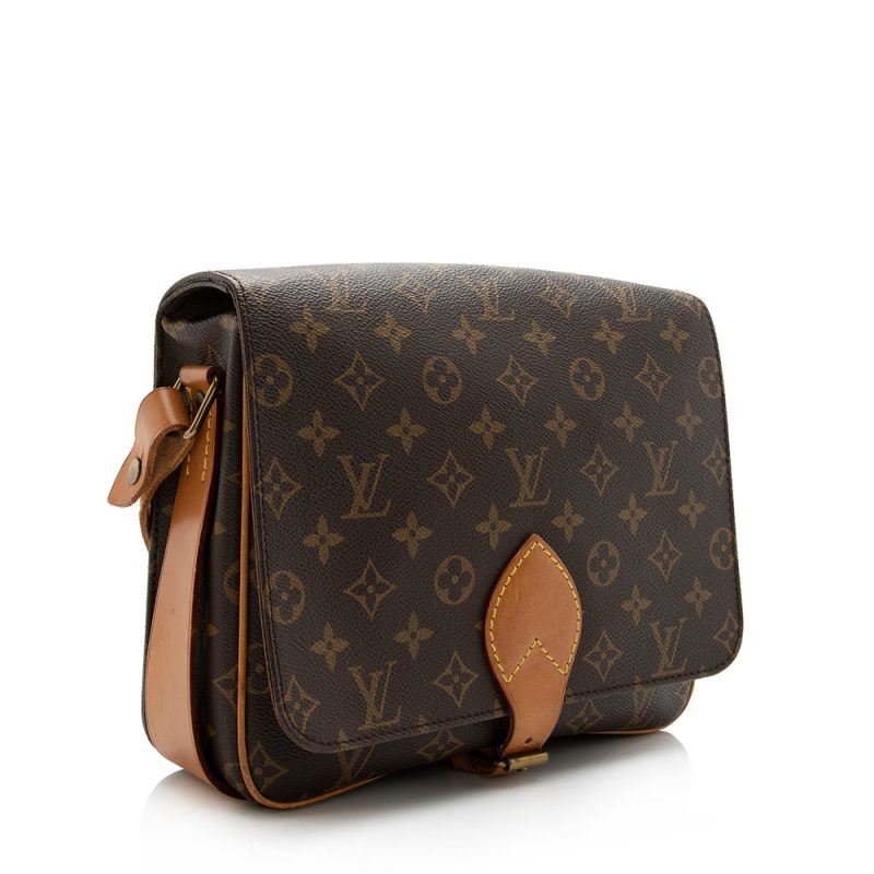 Louis Vuitton Vintage Monogram Canvas Cartouchiere GM Shoulder Bag (14736) - Image 2