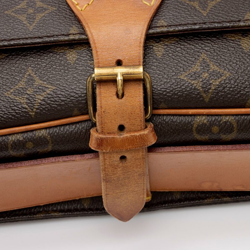 Louis Vuitton Vintage Monogram Canvas Cartouchiere GM Shoulder Bag (PPHKCM) - Image 9