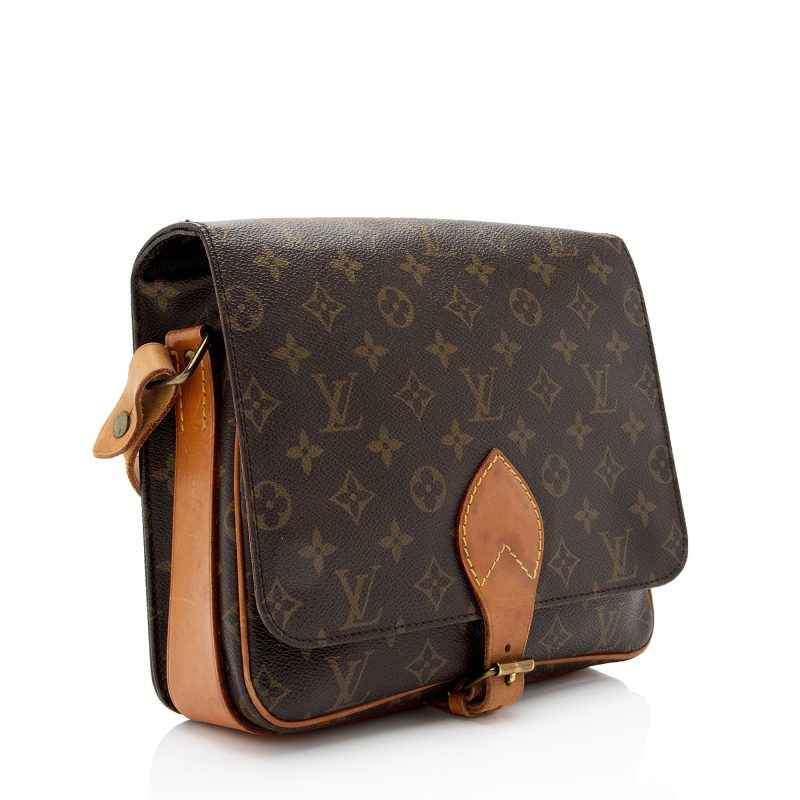 Louis Vuitton Vintage Monogram Canvas Cartouchiere GM Shoulder Bag (PPHKCM) - Image 2