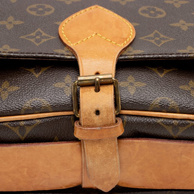 Louis Vuitton Vintage Monogram Canvas Cartouchiere MM Shoulder Bag (16667) - Image 9