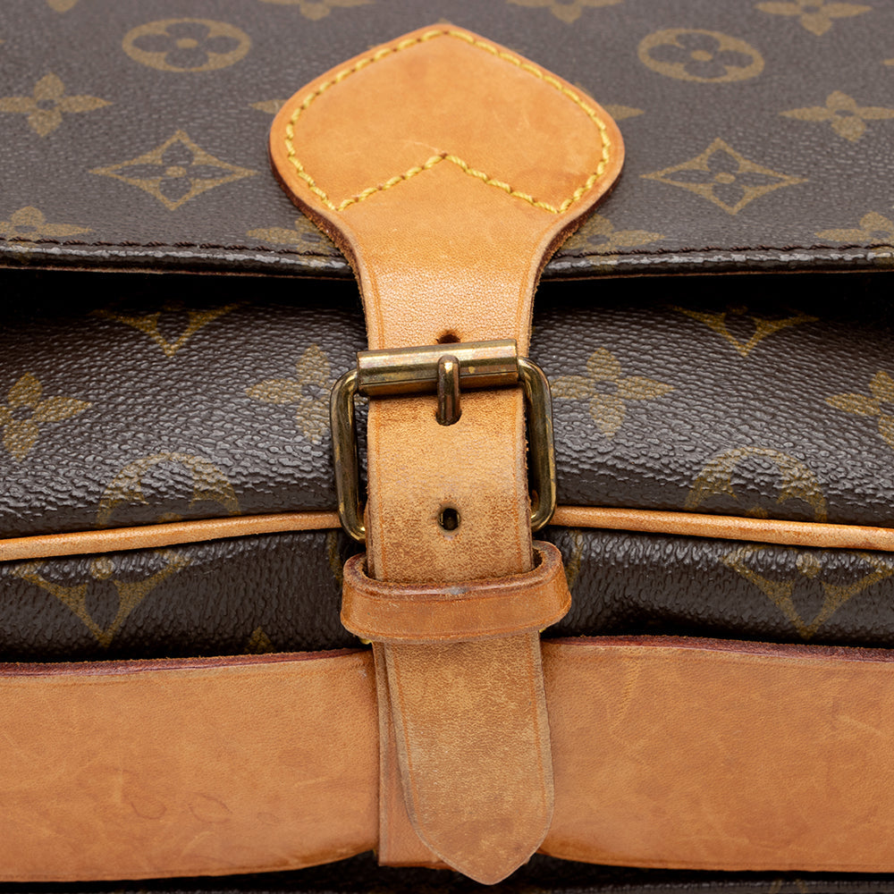 Louis Vuitton Vintage Monogram Canvas Cartouchiere MM Shoulder Bag (16667) - Image 9