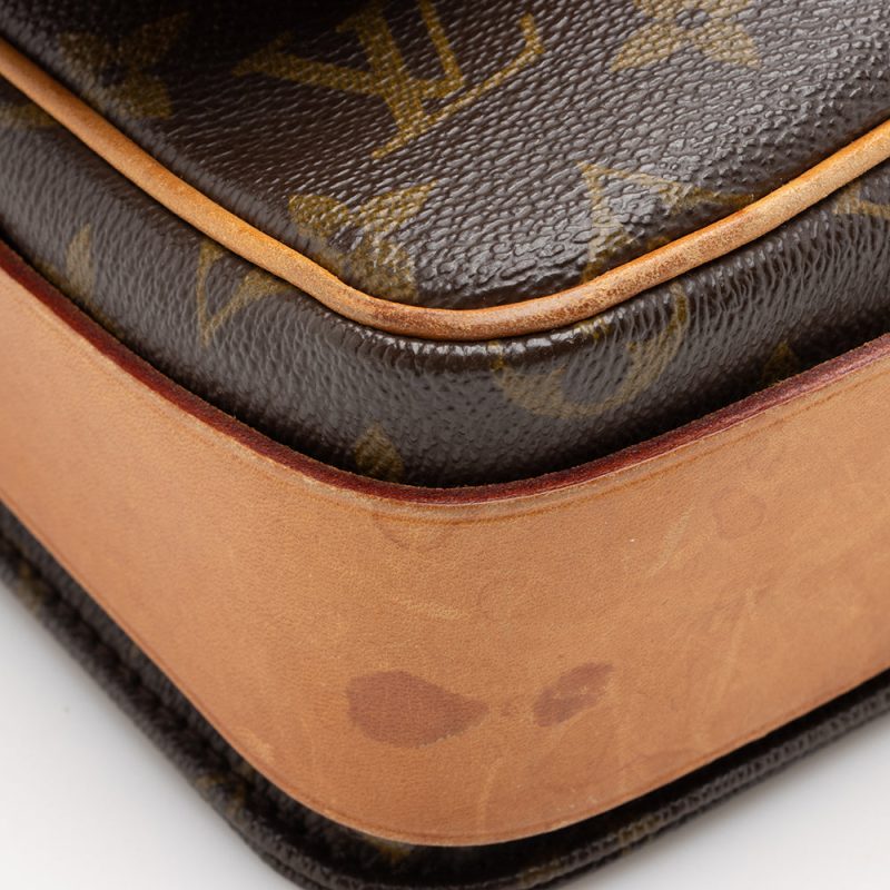 Louis Vuitton Vintage Monogram Canvas Cartouchiere MM Shoulder Bag (16667) - Image 10