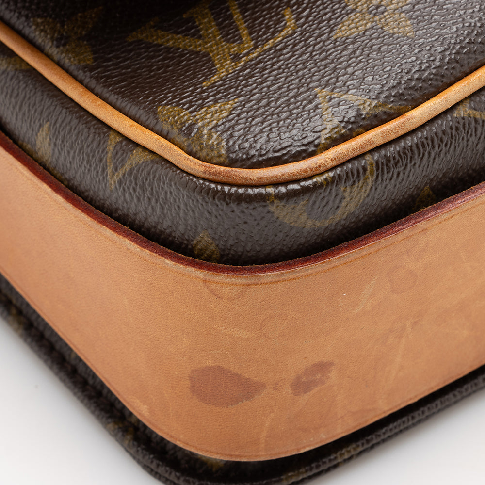 Louis Vuitton Vintage Monogram Canvas Cartouchiere MM Shoulder Bag (16667) - Image 10
