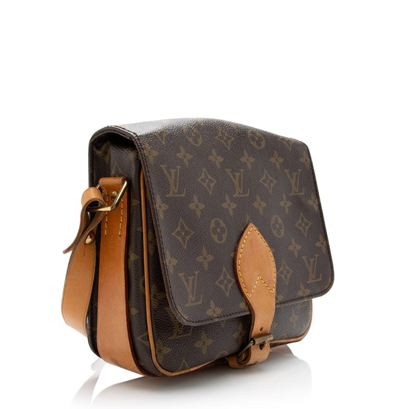 Louis Vuitton Vintage Monogram Canvas Cartouchiere MM Shoulder Bag (16667) - Image 2