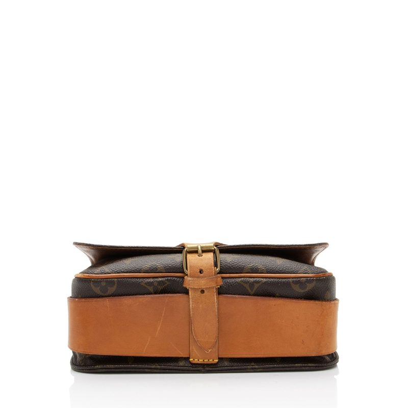 Louis Vuitton Vintage Monogram Canvas Cartouchiere MM Shoulder Bag (7VUXQB) - Image 4