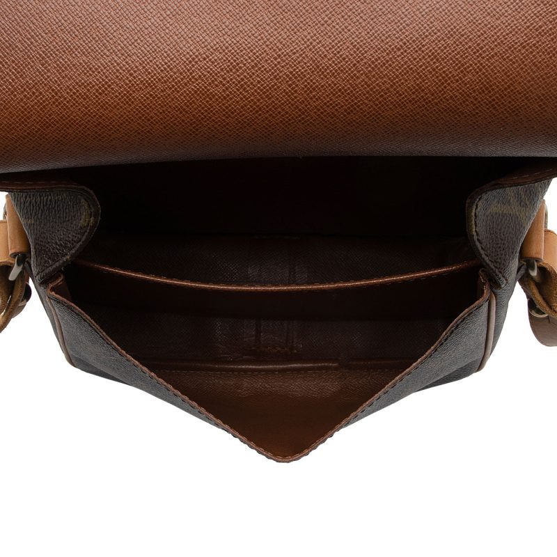 Louis Vuitton Vintage Monogram Canvas Cartouchiere MM Shoulder Bag (7VUXQB) - Image 7